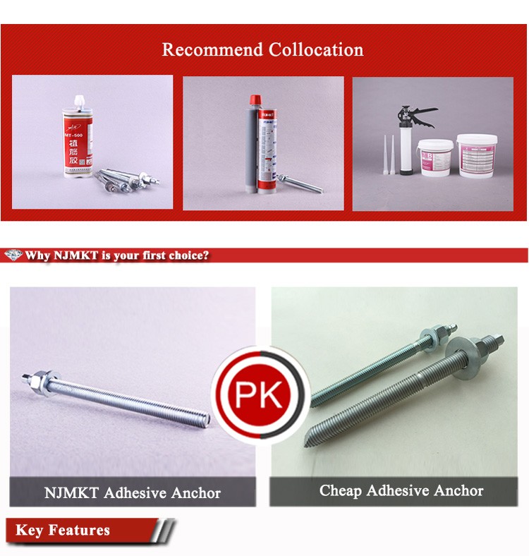 A2 A4 Adhesive Bonds Threaded Rod for Chemical Anchor Bolts in Customer's Request