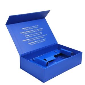 China Recycled Materials Customized Luxury Magnet Rigid Flat Lid Magnetic Paper Packaging Gift Box with Paper Insert wholesale