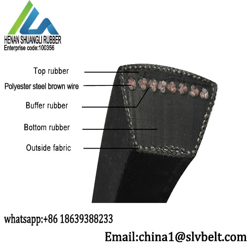 Tempered Wire SPA V Belt Integral Solid Untwisted Structure Inner Core