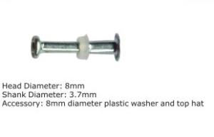 China Non - Corrosive Powers Drive Pins Mechanical Red Head Fasteners 52-56 HRC wholesale