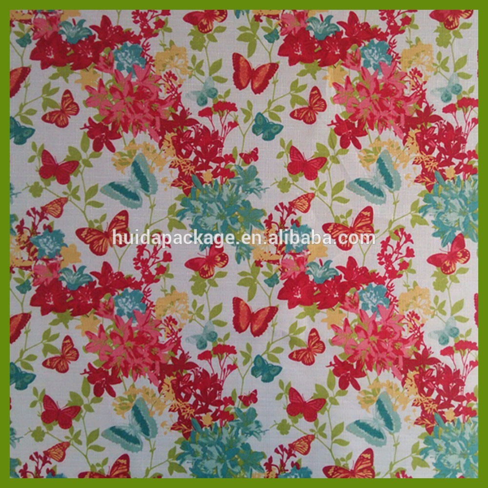 Popular flowering prints tablecloth made of 100% polyester slub fabrics or customized fabrics