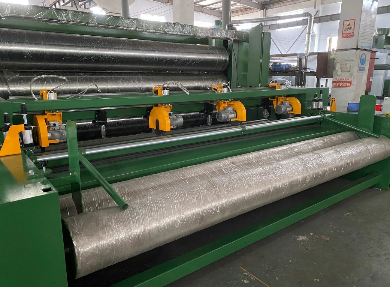 3.2m Width Needle Punched Non Woven Fabric Production Line For Geotextile Carpet Towel