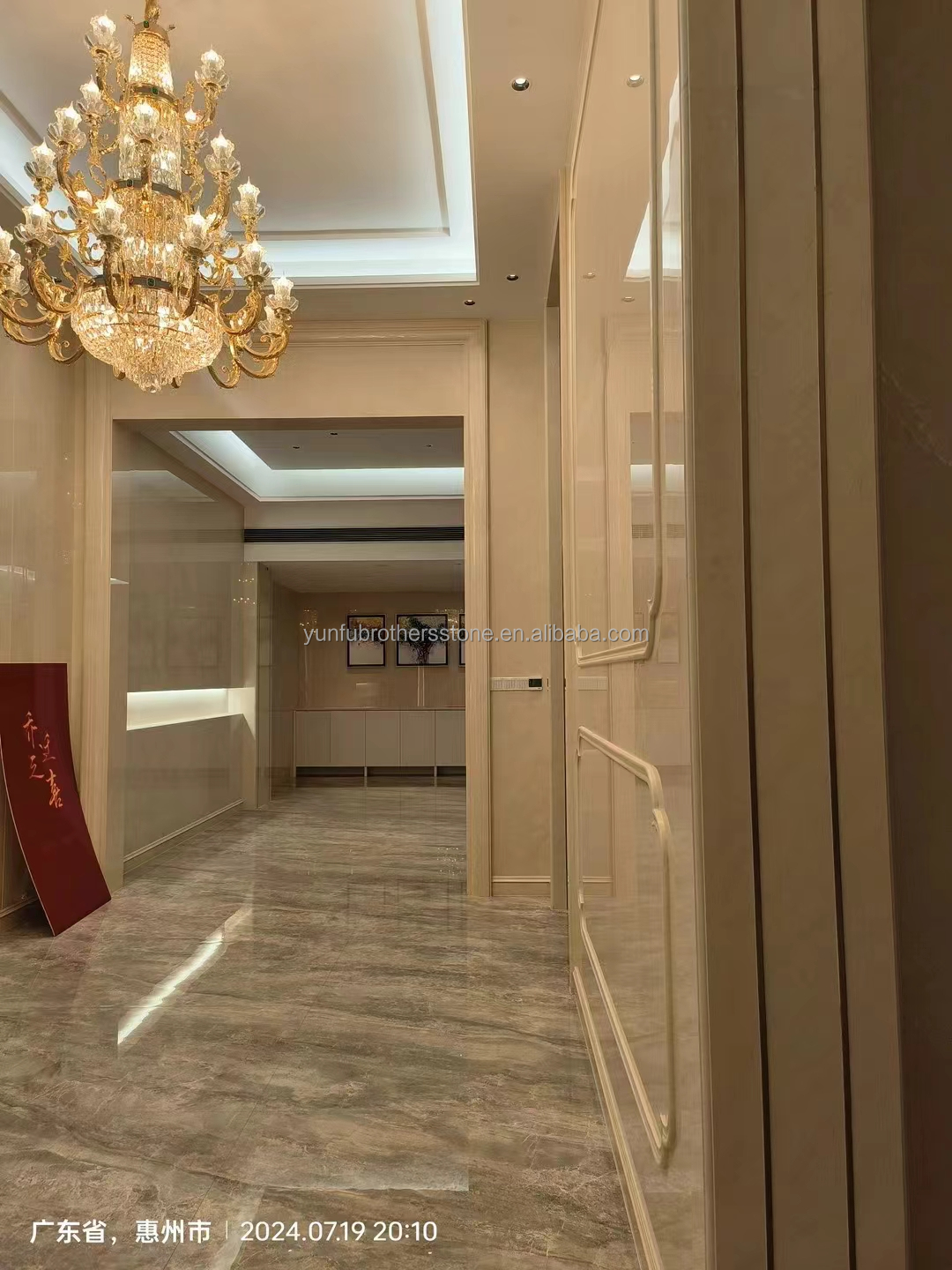 Calcite Marble Polished Bianco Botticino for High End Shanna Beige Wall Panel Design