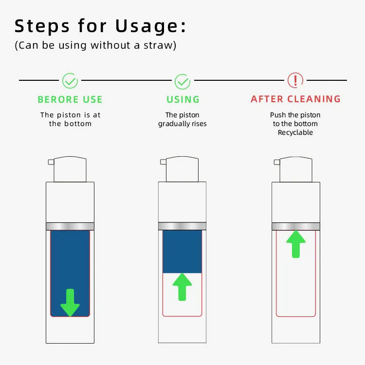 45ml Airless Vacuum Pump Bottle Modern Refined Look For Skincare Essentials