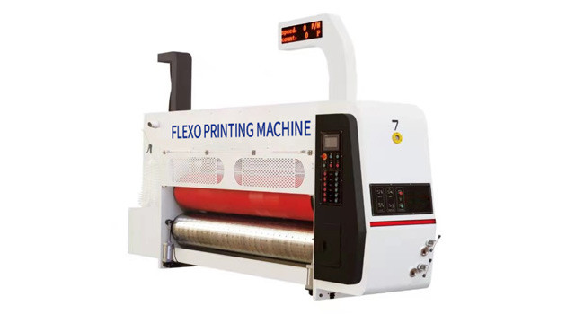 Carton Box Four Color Carton Flexographic Printing Machine With Die Cutting