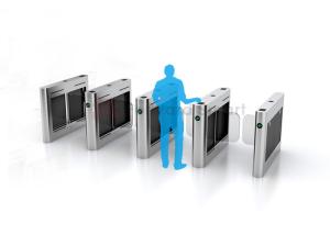 China Metro Station Ticket Inspection Fingerprint Flap Barrier Gate wholesale