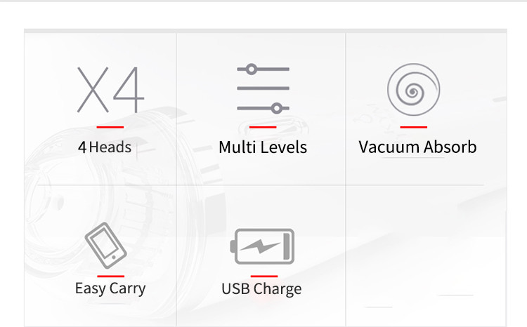 5V 1A ABS PP USB Vacuum Suction Blackhead Remover