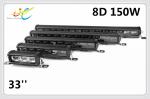8D 150W LED light bar, single row 33'' led light bar, suv/4x4 offroad/truck/car