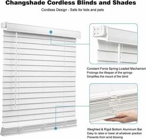 China French Window Faux Wooden Venetian Blinds Roman Roller Shades Fade Resistance on sale