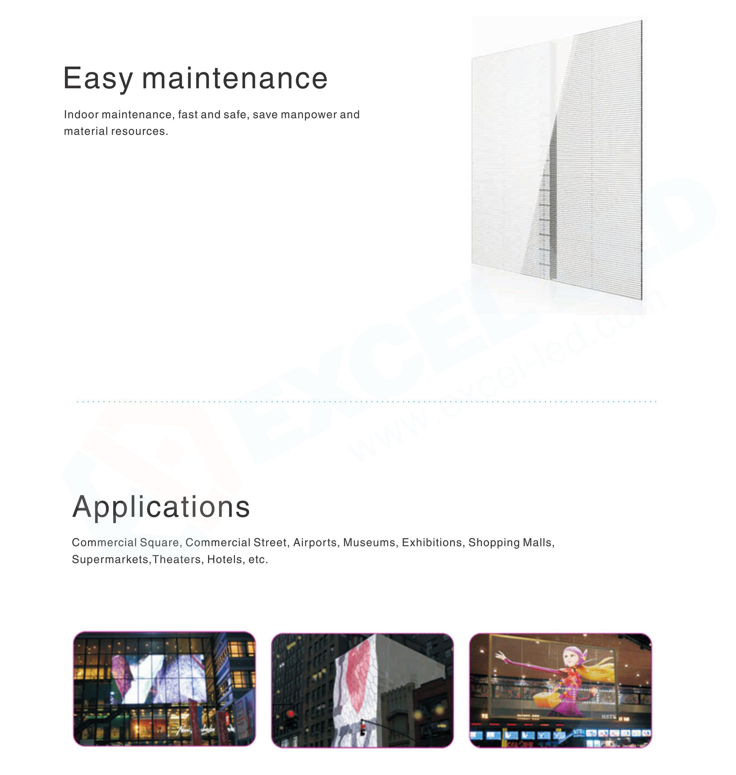 P7 indoor transparent stage background screen EXCEL LED