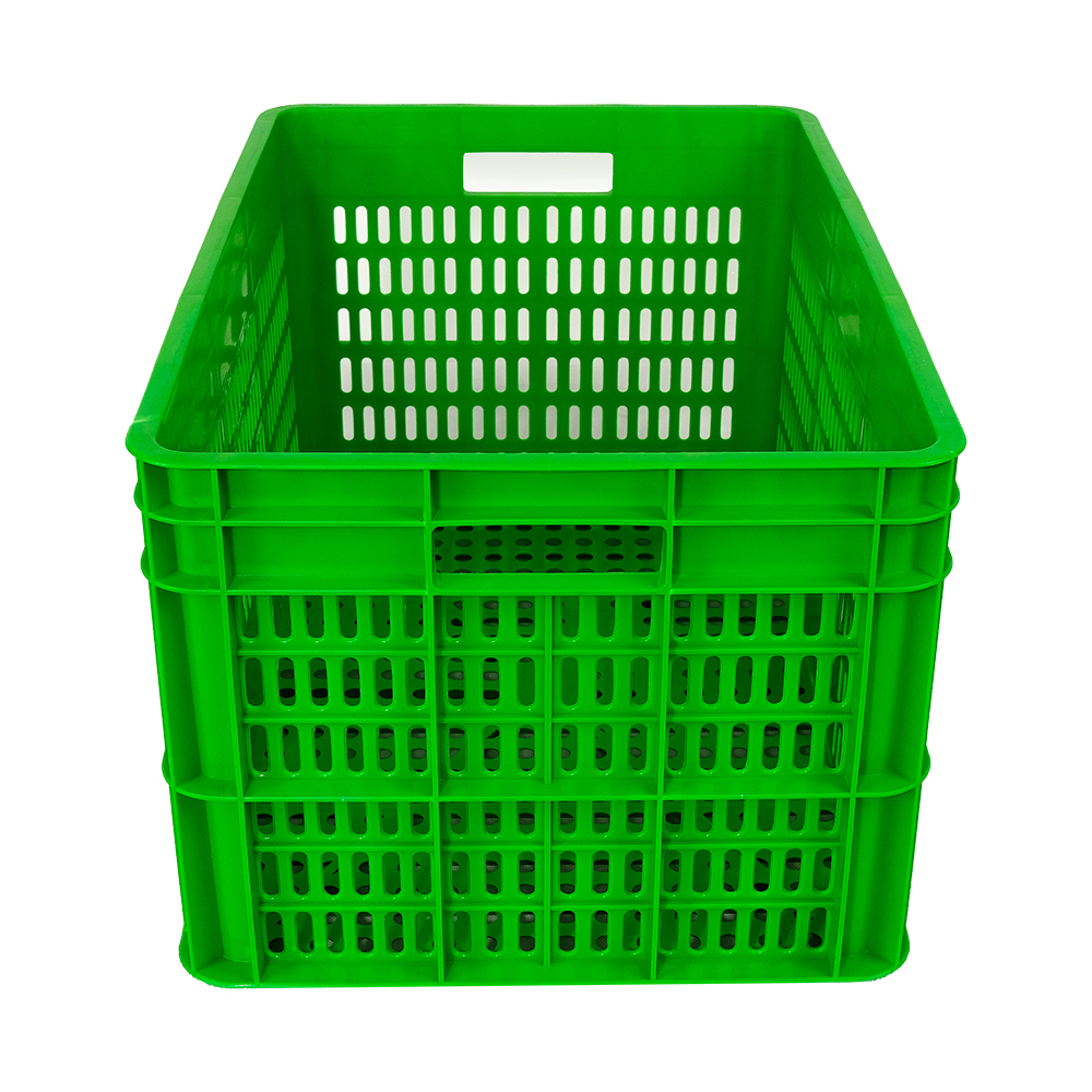 Mesh Stackable Moving Crate Foldable Eco-Friendly Vented Basket for Moving and Storage