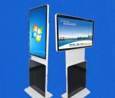49 Inch 50 Inch Floor Based Rotating LCD Display Screen Signage 350cd