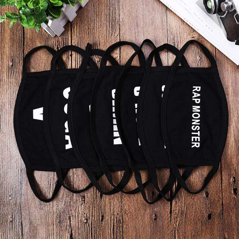 Polyester Cotton Digital Printing Face Mask With Stretchable Earloops