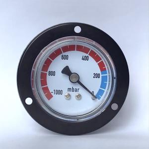 China 1000 Mbar 50mm Pressure Gauge Flange Mounting Manometer Brass Bourton Tube wholesale