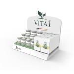 Wood Counter Top Display For Health Care Product