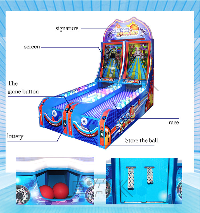 Lottery Machine Interactive Electronic Game Machine Indoor Mini Jungle Bowling Game