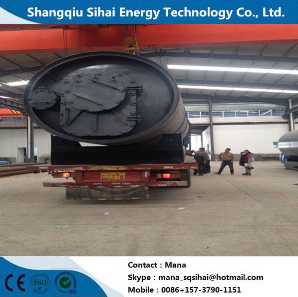 8-10Tons Daily Capacity Waste Tire Pyrolysis Machine 2200*6600mm