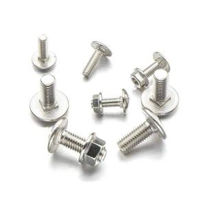 China Carriage Bolts DIN603 Round Head Square Neck Bolt With Flange Nuts Bolt wholesale