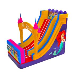 China Children Fun Park Inflatable Desneyland Princess Slide For Rentals wholesale