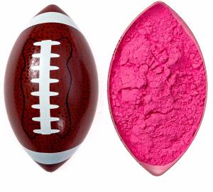 China Latex Blue Pink Powder 6&quot; Football Reveal Ball wholesale