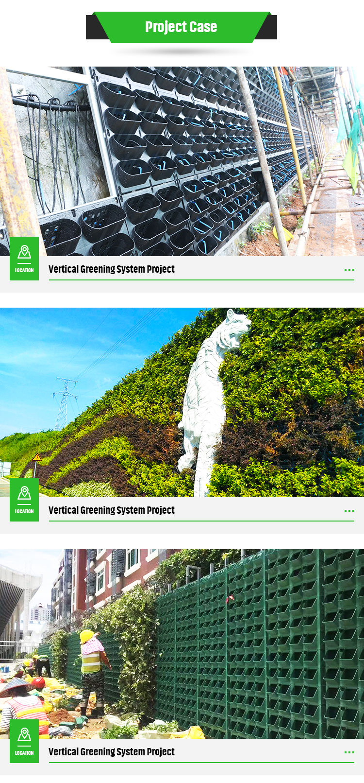 Uv Protect Green Wall System Vertical Garden Pot Planter Tower Liner Back Outdoor for Gardens