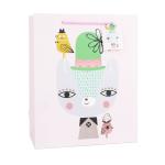 Custom design women's t-shirt packaging paper bag clothing shopping bags