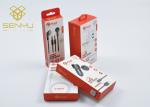 Paper Packaging Box USB Cable Box with Blister Tray , Mobile Accessories