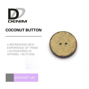 China Natural Coconut Bulk Buttons 16L 2 / 4 Holes wholesale
