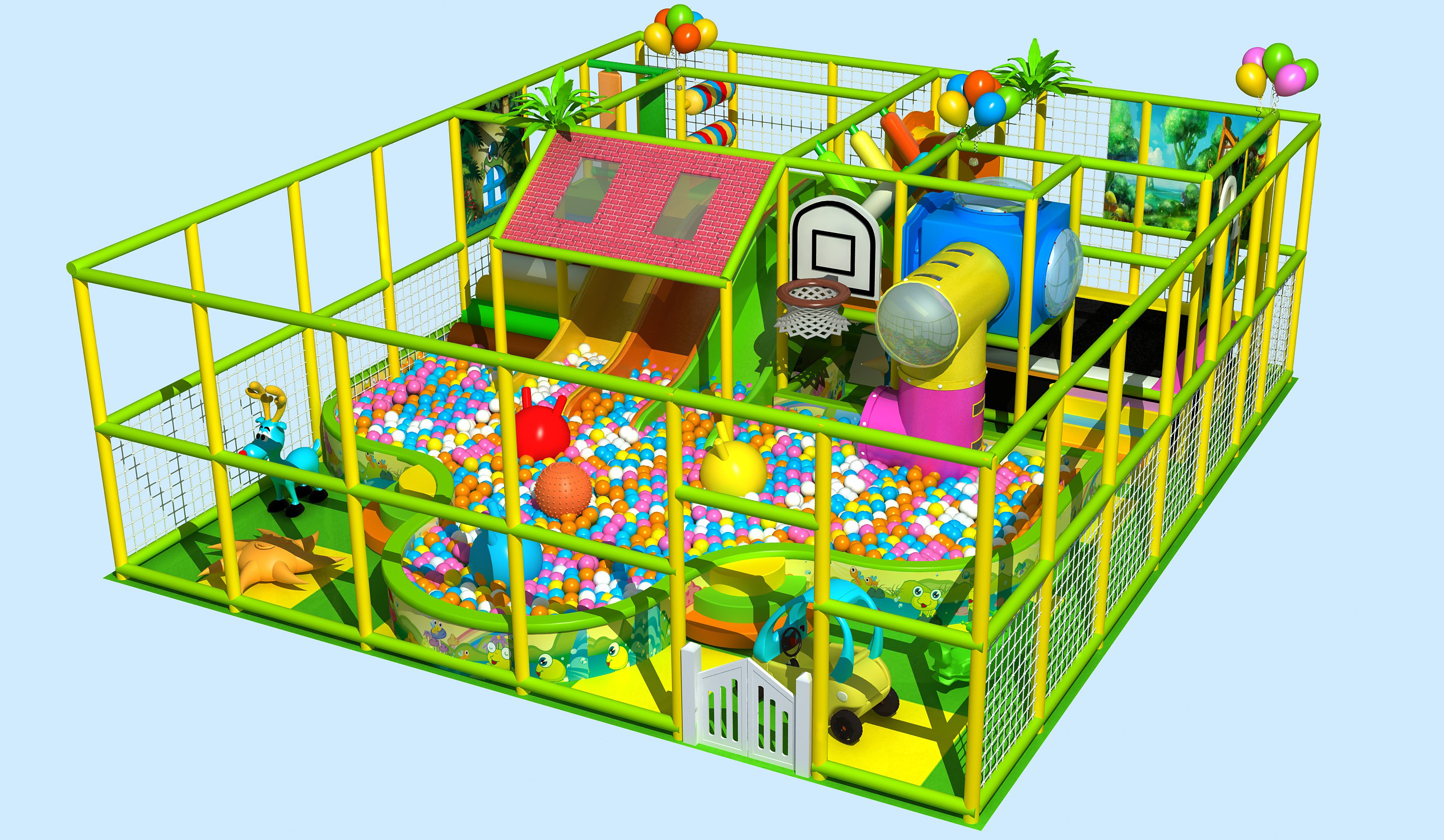 high profit children play area million ball pool indoor ball pit for toddlers