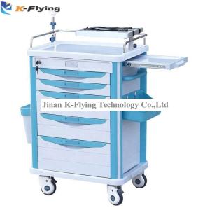 China Hospital Furniture ABS Emergency Medicine Medical Trolley Cart wholesale