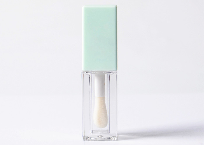 Square 5ml Purple Green Lip Gloss Tube Custom logo Empty Lip Gloss Tube Cosmetic Packaging