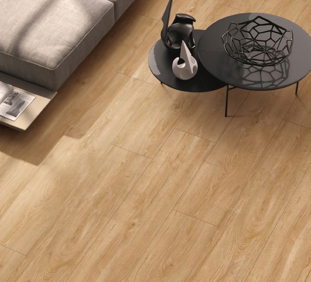 Firebrick Floor Tiles For Bedroom And Yellow 250x1500mm Durable Wooden Porcelain Strips For Office