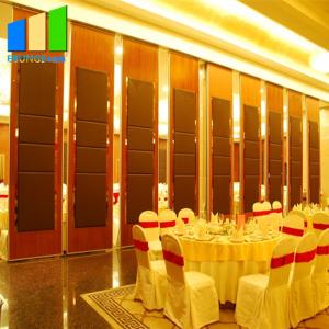 China Wooden Acoustic Room Dividers Restaurant Partitions Folding Interior Movable Walls wholesale