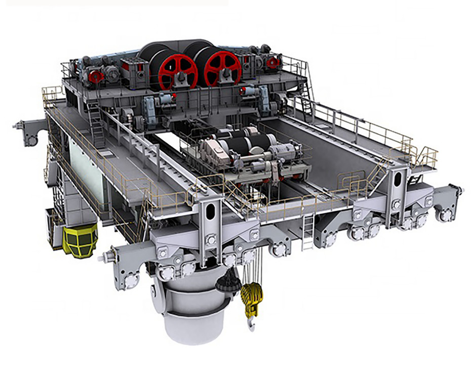 320 ton Four Girder Casting Steel Plant Crane Overhead Traveling Bridge Crane