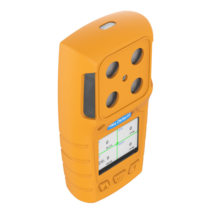 4 In 1 Gas Detector , Portable Multi Gas Analyser With USB Charger Port