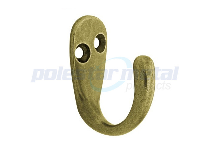 Hotel / Hospital Decorative Door Hardware Satin Nickel Robe Tri Hook 3-15/16"
