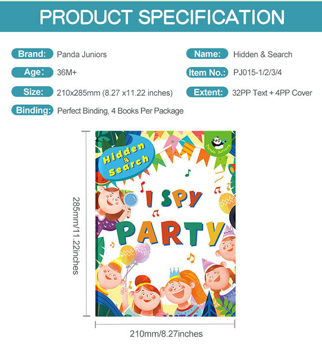Enrich Cognition Hide And Seek Picture Book Paperback Kids Game Books I Spy Party 0
