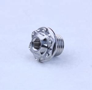 China CNC Custom Oil Filter Cup Cover Screws Motorcycle Parts And Accessories on sale