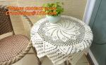 Handmade Table Cloth Crochet Table Runner Dining Party Tablecloth Lace