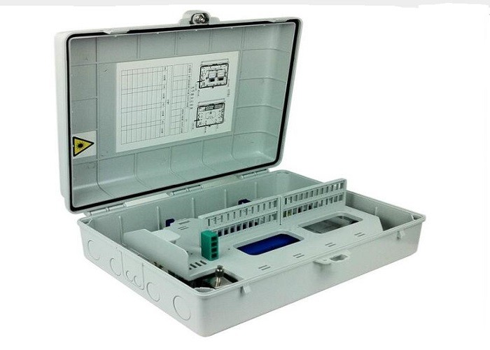 Outdoor Fiber Optic Termination Box 48 Core Wall Mounted Enclosure Box For FTTB