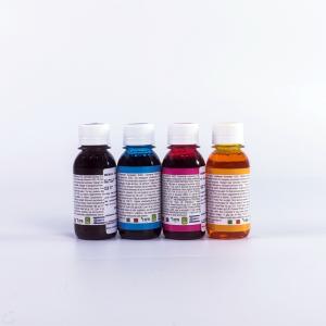 China Food Safe Epson Edible Ink Black Cyan Magenta Yellow 100 ML Bottles Set wholesale