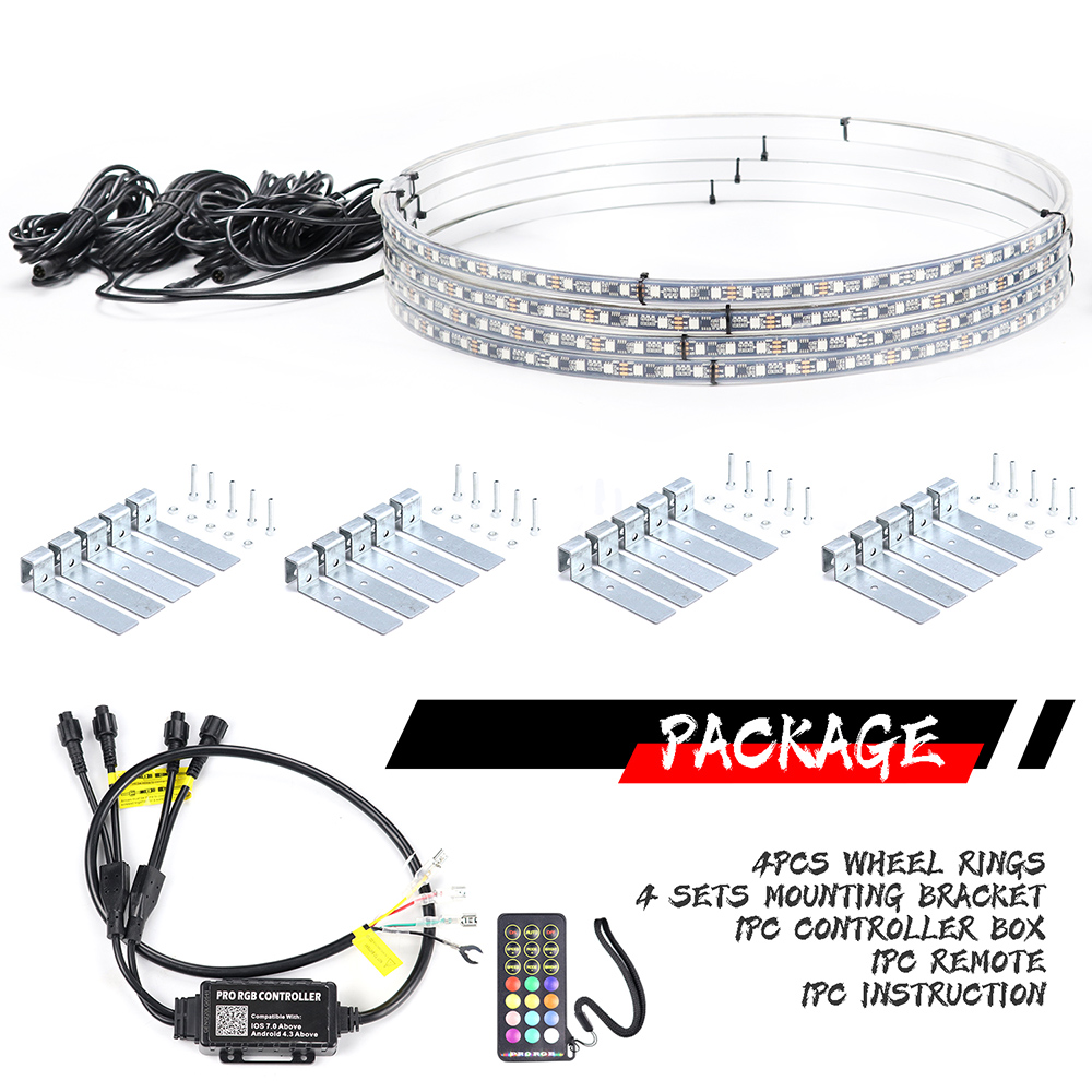 17in Multicolor LED Headlights , Lumen App Controlled Rgb Led Headlight