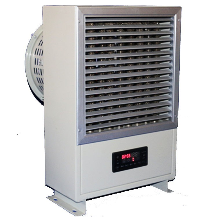 3KW Industrial Electric Fan Heaters LCD Temperature Display Vertical Type
