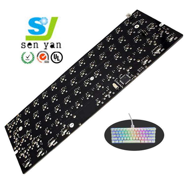 Double Sided Black FR4 Circuit Board PCB Spray Tin Monitoring Camera Main Control Board