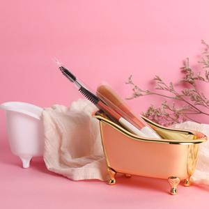 China Gold / Red / Pink Mini Plastic Bathtub Container High Durability For Brush wholesale