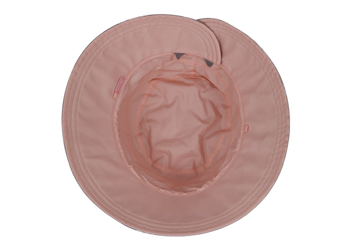 Customized printing pink sun block sunshade adult female bucket hat