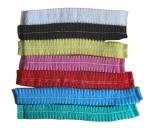 Disposable Nonwoven Mob Strip Clip Hairnet Cap 18" 21" 10GSM 12GSM White Blue