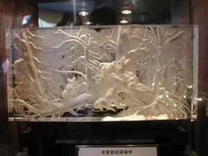 China Graphic Design 3D Clear Carved 5mm SGCC Crystal Acrylic Glass wholesale