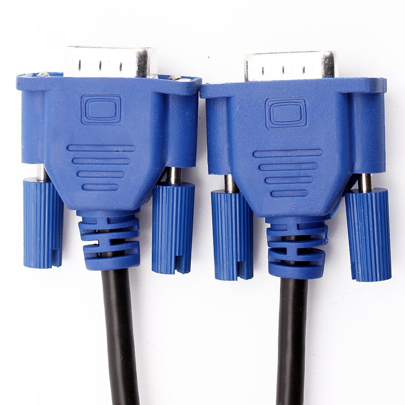 Male To Male Computer 3 + 4 VGA Monitor Cable 1.8m Length