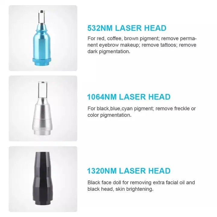 Q Switched ND Yag Laser Machine 1064nm 532nm For Removal Eye Wrinkles